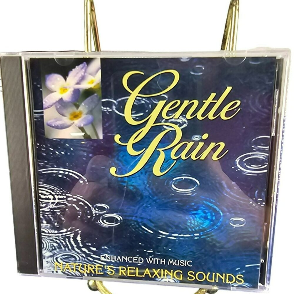 NATURE'S RELAXING SOUNDS - GENTLE RAIN - ENHANCED WITH MUSIC - MINT CD